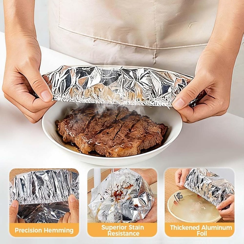 Cubiertas aluminio reutilizables para alimentos (50)