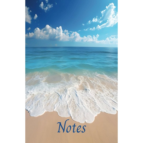 Lined Notebook: 160 pages with Beach Design