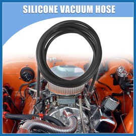 A ABSOPRO 4.5 Meter 14.76ft Black Silicone Air Hose Pipe Tubing 7mm OD 3mm ID for Car Item Replacement