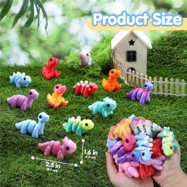 JOYIN 12 Pcs 3D Printed Ocean Animals Set, Mini Animals 3D Printed Toys - Cute Articulated Flexible Figurines Fidget Toys for Party Favors Birthday Gifts Desk Pets Office Home Decor