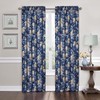 Traditions by Waverly Forever Yours Floral Window Panel, Indigo