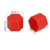 X AUTOHAUX 20pcs 19mm Universal Red Silicone Car Wheel Nut