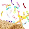 40pcs Knitting Needle Stoppers,Knitting Needle Hugger,Stitch Stopper,Needles Minder Knitting Tools