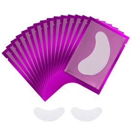 Reayou 50PACK Under Eye Pads, Lint Free Lash Extension Eye Gel Patches for Eyelash Extension,Eye Beauty Tool (Purple)