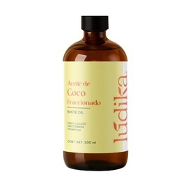 HEBBE Aceite de Coco Fraccionado 500 ml  Absorción Rápida  Hidratante Ligero para Piel y Cabello  Anti Frizz y Brillo