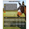 Hilltown Adjustable Fly Mask for Horse with Ears - Horse,