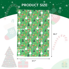 Linelglobal Extra Large Christmas Gift Bag, Giant Plastic Gift Bag for Christmas Oversized, Jumbo Sack for Xmas 2 Pack 60"