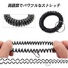 50pcs Bracelet Wrist Coil Elastic Keychain Number Tag Holder Wristband
