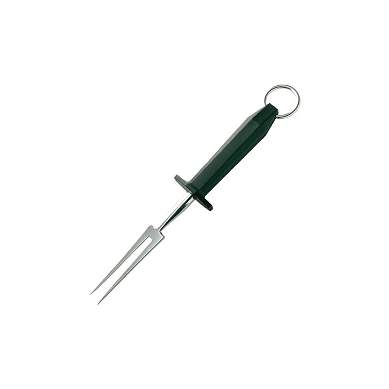 Hygiplas C423 Cooks Fork, 6" Prong, Nylon Handle, Black