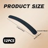 12PCS Black Banana Curved Double Sided Strip Grit Nail File