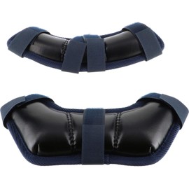 Zett BLMP122 Mask Pad for Baseball Catchers, Navy x Silver (2913)