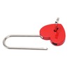 3pcs Heart Shaped Padlock with 3 Keys Rustproof Zinc Alloy