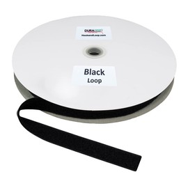 DuraGrip® Brand - 1" Black Loop Sew-On | Loop Side Only, Hook Side Sold Separately