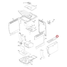 Water Tank Cap Water Tank Cover Lid Compatible with Delonghi Cappuccino & Espresso Coffee Machines