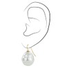 Traveller Earrings – Baroque Pearl White, Titanium, Pearl