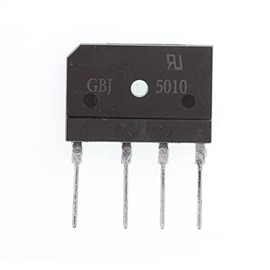 5 Piezas GBJ5010 50A 1000V Diodo rectificador de puente Diodo monofásico pasivado de vidrio