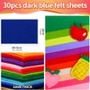 IOOLEEM Dark Blue Felt Sheets, 30pcs 7"x11.3"（Close to A4 Size