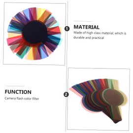 Operitacx 20 Pack Light Filter Sheets Camera Filter Paper Filtration Board Accessory for Gels Lighting and Photography
