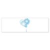 CafePress Melting Ice Heart Bumper Sticker Sticker (Bumper 50 pk)