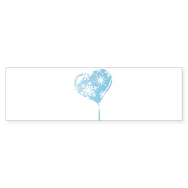 CafePress Melting Ice Heart Bumper Sticker Sticker (Bumper 50 pk)