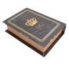 Book Shape Storage Box Large Capacity Wooden European Style Decorative