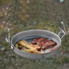 SILVERANT Titanium Camping Plates, Outdoor Dishware with Folding Handle Portable