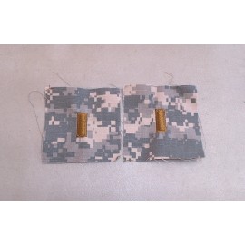 US Army ACU UCP Camouflage 2nd Lieutenant 2LT O1 Rank Sew On Uniform Patches