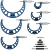 Anytime Tools 0-6" Premium Outside Micrometer Machinist Tool Set Round