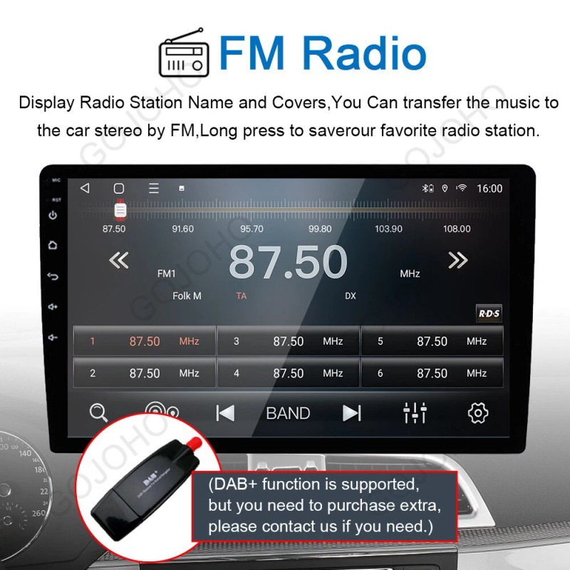 For 2002-2007 Subaru Impreza Radio Apple CarPlay Android 13 Car