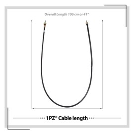 1PZ CX0-001 39 Inch Gy6 50cc Scooter Speedometer Speedo Cable M12 Thread Replacement Accessory for Taotao ATM Peace Ice NST.