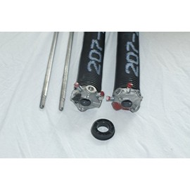 SS Pair of 207 X 1 3/4" X 21" - 33" Garage Door Torsion Springs with Winding Bars - Size 26