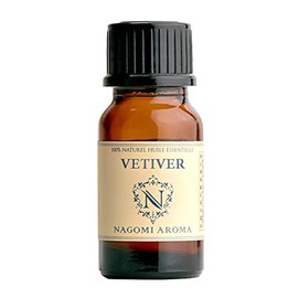 NAGOMI PURE Vetiver (AeAJ Certification Labeling Standards Certified Essential Oil) 0.3 fl oz (10 ml)
