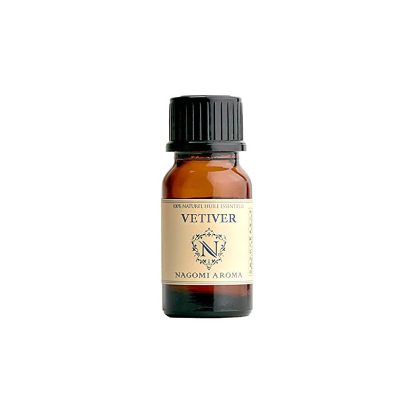 NAGOMI PURE Vetiver (AeAJ Certification Labeling Standards Certified Essential Oil)