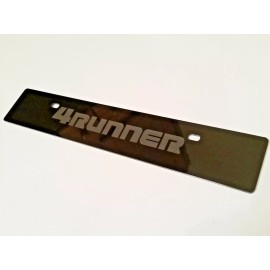 StreetRays [Originals] [SR] Black Front License Plate Delete FOR '4Runner' Full Laser Engraved Logo
