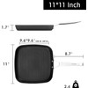MsMk 11 Inch Induction Grill Pan, Bacon Carbonize also Nonstick,