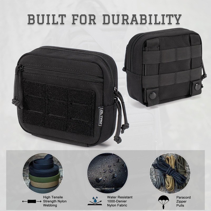 CLTAC Tactical Utility Admin Pouch Compact Molle Pouch EDC Tool