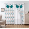 Petrichor Embroidery Sheer Curtain 2 Panels Set - Luxury Window