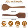 Trendecor Olive Spatula Set of 2 30 cm Wooden Kitchen