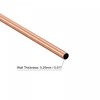 sourcing map 4 x Copper Round Pipe 4.5 mm OD