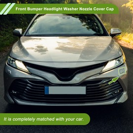 HOPESPANNER No.8538106050 Front Left Side Bumper Headlight Washer Nozzle Cover Cap for Toyota Camry 2009-2012 Unpainted Bumper Trim Nozzle Cover 1 Pc