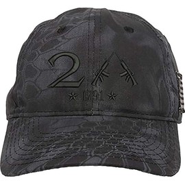 AmazingShirts Only 2nd Amendment 1791 AR15 Guns Right Freedom Embroidered One Size Fits All Unsructured Hats (TAC Black/Black)
