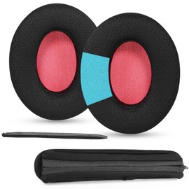 TaiZiChangQin Replacement Ear Pads Compatible with Devil Mute BT Mute Bluetooth Headphones Upgrade Fabric Cushion Noise Isolating Foam