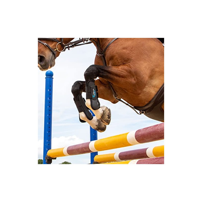 Shires Arma Tendon Boots - Black/Black Full