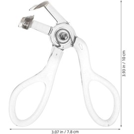 Rizador de Pestañas Portátil y Manual de Plástico Diseño Único, Herramienta Aplicadora para Pestañas Cómoda y Fácil para Uso en Casa o Salón