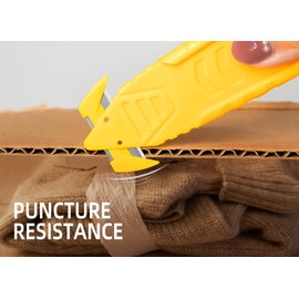 60-Pack Safety Box Cutter, T TOVIA SK2 Stainless Steel Concealed Blade Package Opener with Tape Splitter for Cartons, Cardboard, Wrap, Straps, Film (60 Pieces - Assorted Colors)