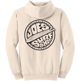 JOES SURF SHOP Men's Fins Up Logo Pullover Hoodie-2XL-Natural/b