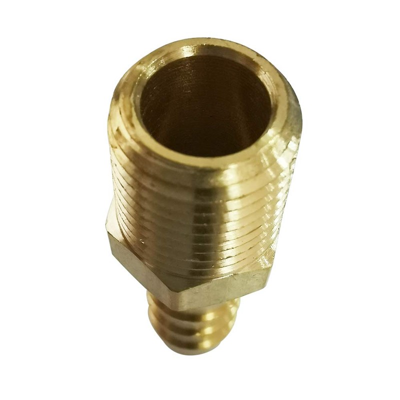 Legines Brass Hose Barb Fitting, 3/8" Hose ID Barb x