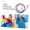 Kisangel Pcs Boys and Girls Ski Glove Lanyard Mitten Clips