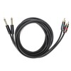 JORINDO Dual 6.35mm Male to Double RCA Male Cable Audio