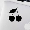 Decal Stickers of Cherry (Black) (Set of 2) Premium Waterproof